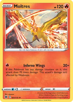Moltres #21, Reverse Foil