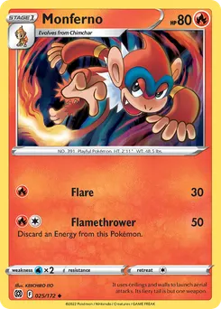 Monferno #25, Reverse Foil