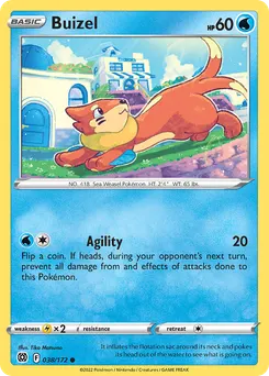 Buizel #38, Reverse Foil