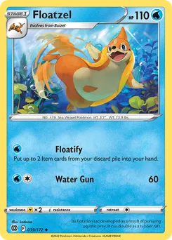 Floatzel #39, Reverse Foil