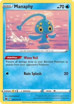 Manaphy #41, Reverse Foil