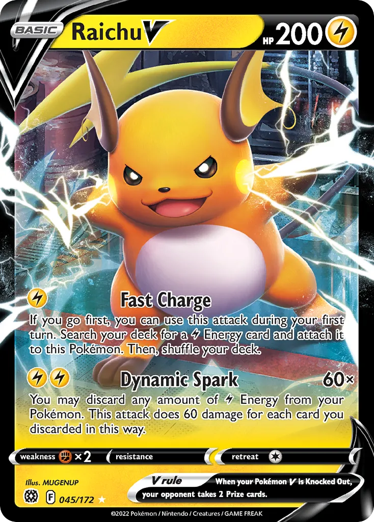 Raichu V #45, Brilliant Stars