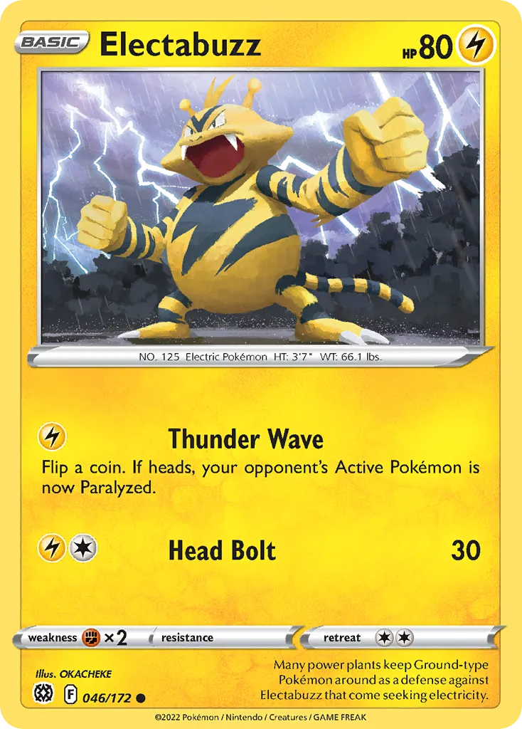 Electabuzz #46, Brilliant Stars Reverse Foil