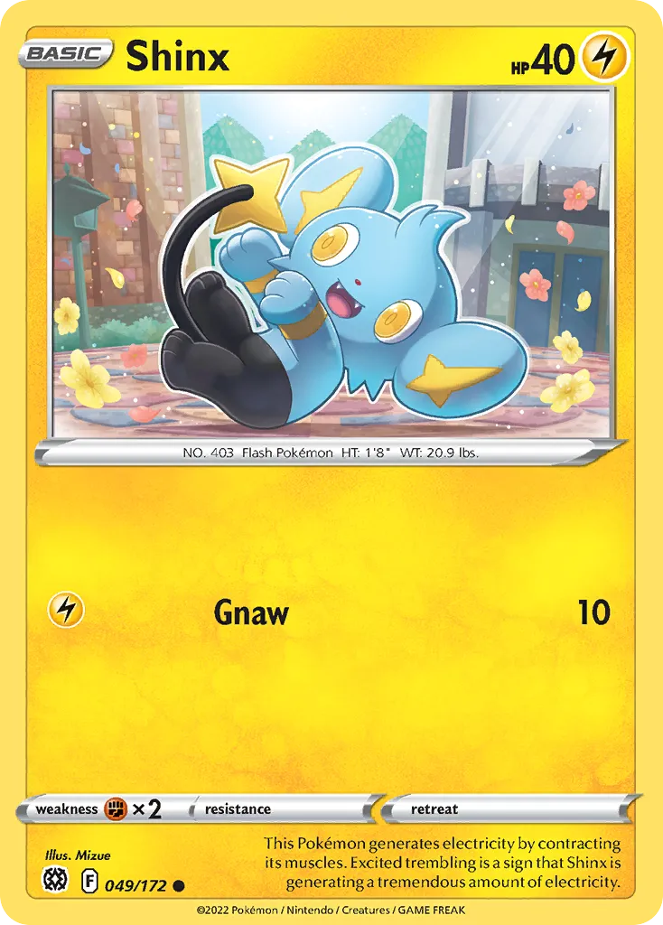 Shinx #49, Brilliant Stars Reverse Foil