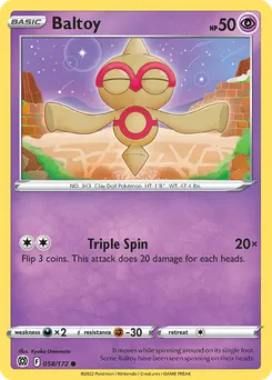 Baltoy #58, Reverse Foil