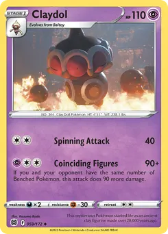 Claydol #59, Reverse Foil