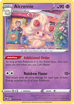 Alcremie #71, Reverse Foil