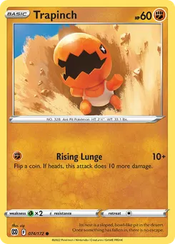 Trapinch #74, Reverse Foil