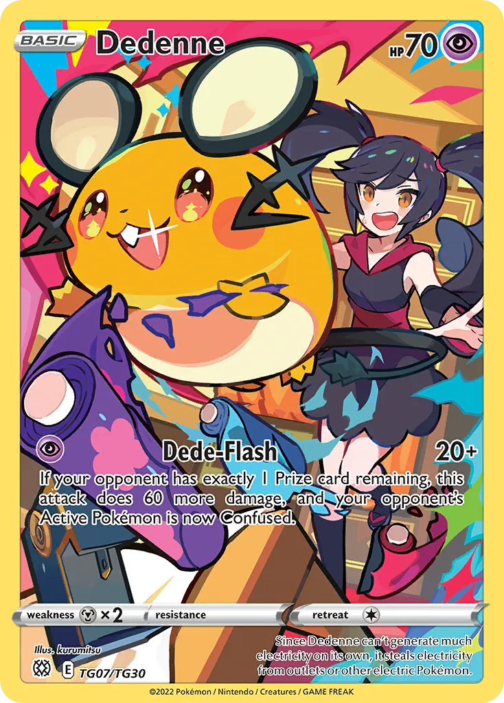 Dedenne #TG07, Brilliant Stars Trainer Gallery