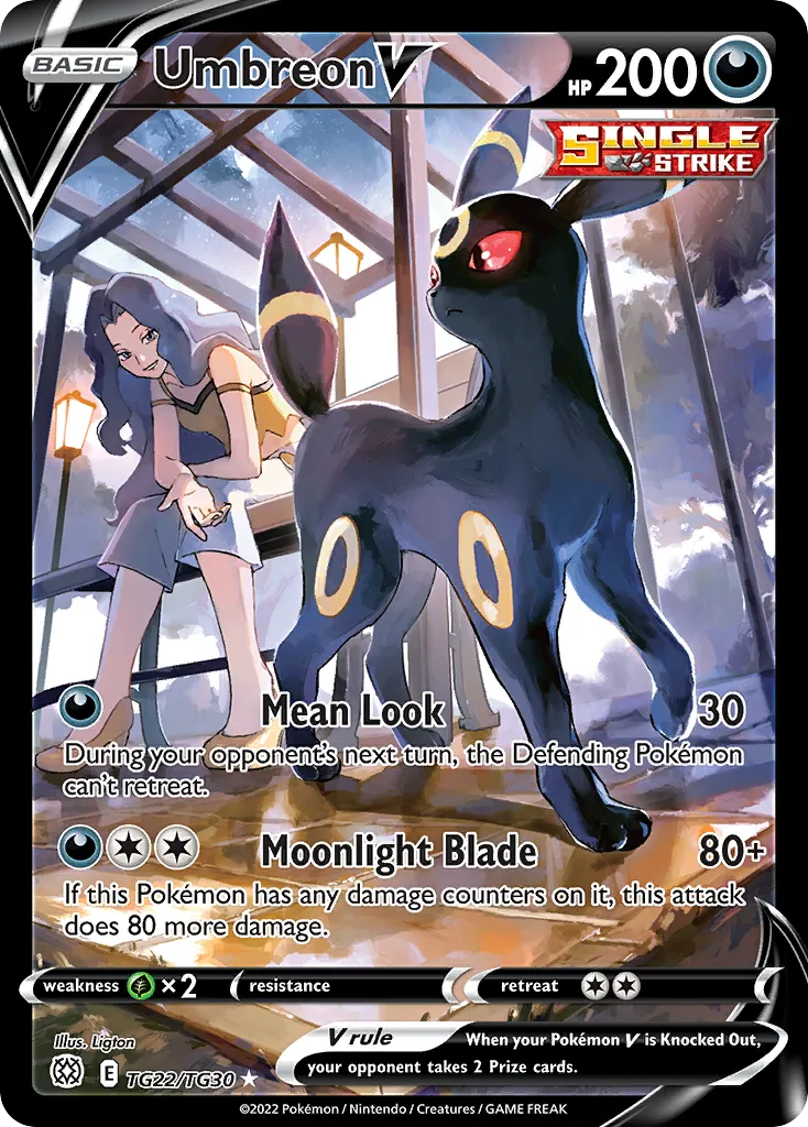 Umbreon V #TG22, Brilliant Stars Trainer Gallery