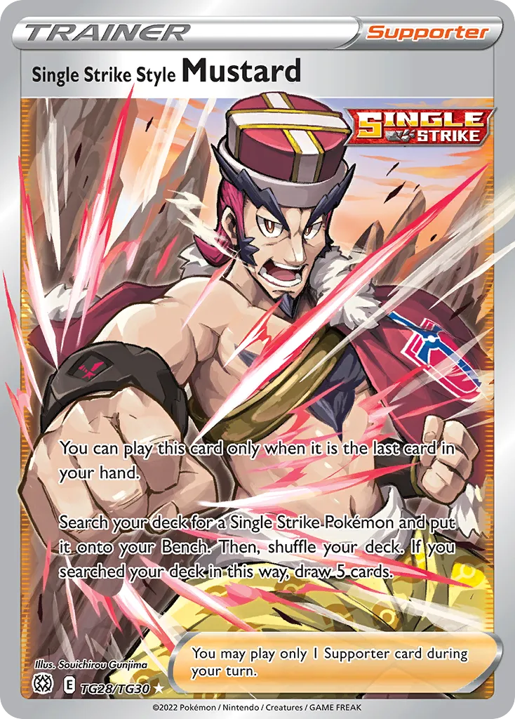 Single Strike Style Mustard #TG28, Brilliant Stars Trainer Gallery