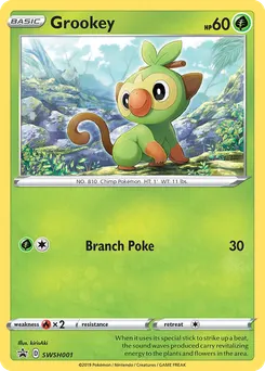 Grookey #SWSH001, SWSH Black Star Promos