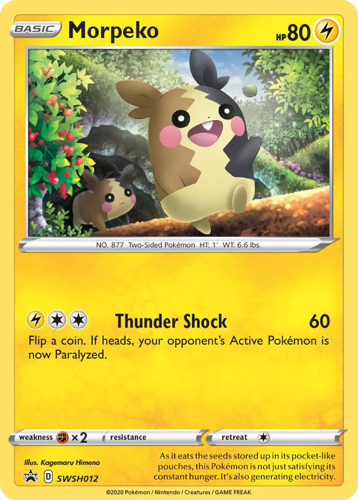 Morpeko #SWSH012, SWSH Black Star Promos 2021 General Mills 25th Anniversary