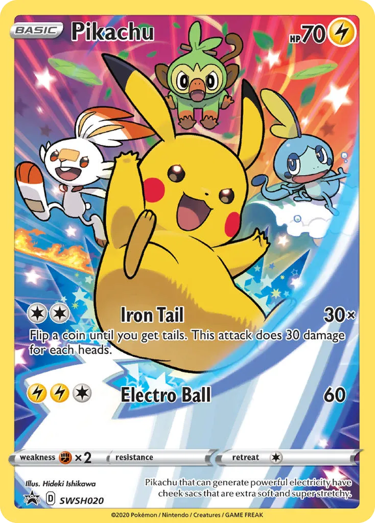 Pikachu #SWSH020, SWSH Black Star Promos Figure Collection