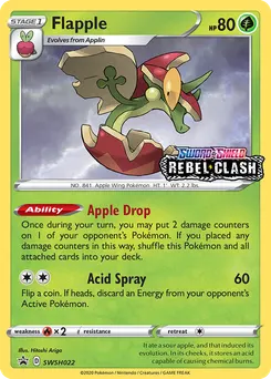 Flapple #SWSH022, Prerelease