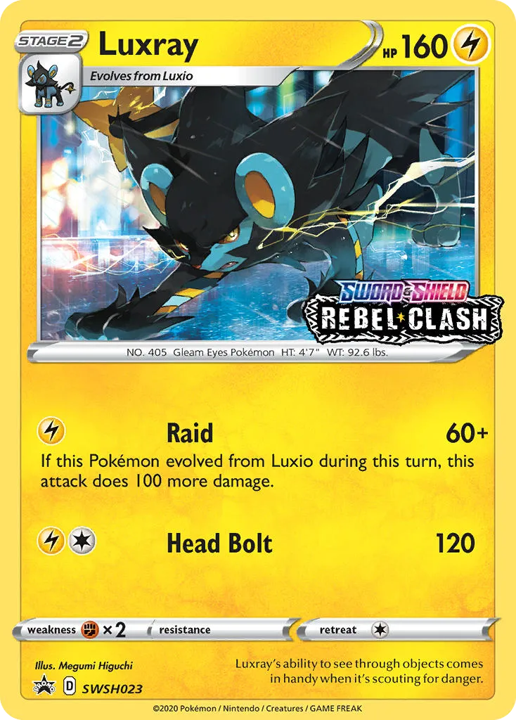 Luxray #SWSH023, SWSH Black Star Promos Prerelease-Staff