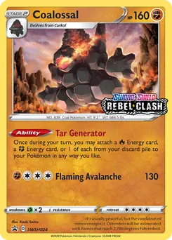 Coalossal #SWSH024, Prerelease