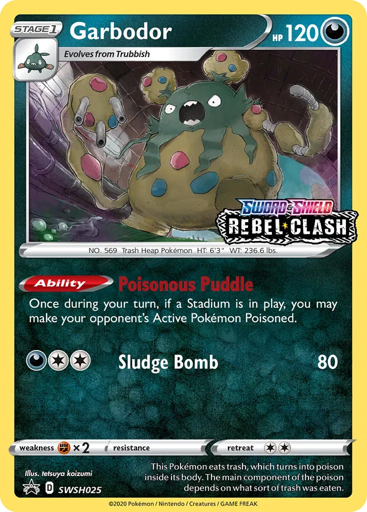 Garbodor #SWSH025, SWSH Black Star Promos Prerelease-Staff