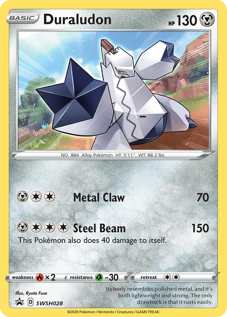 Duraludon #SWSH028, SWSH Black Star Promos Gamestop Exclusive
