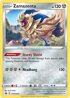 Zamazenta #SWSH034, True Steel Collection