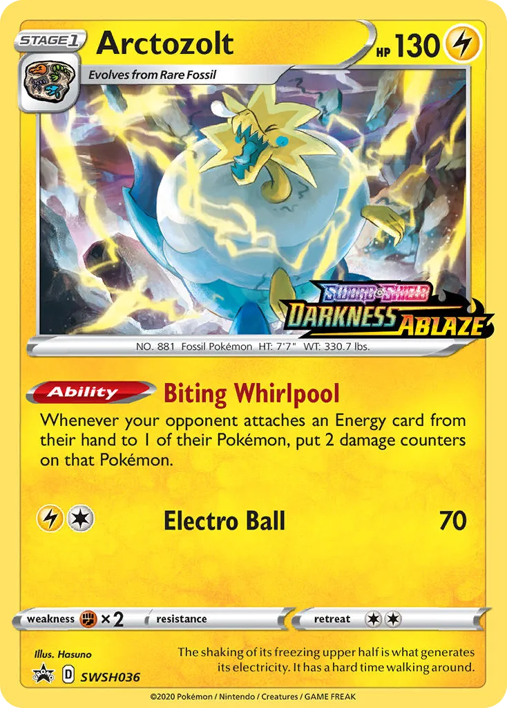 Arctozolt #SWSH036, SWSH Black Star Promos Prerelease-Staff