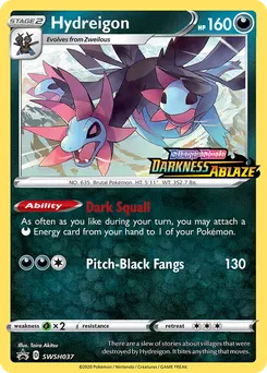 Hydreigon #SWSH037, Prerelease