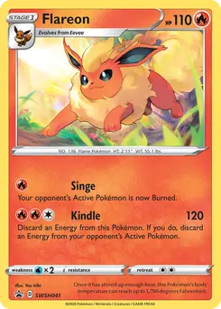 Flareon #SWSH041, Three Blisters Pack