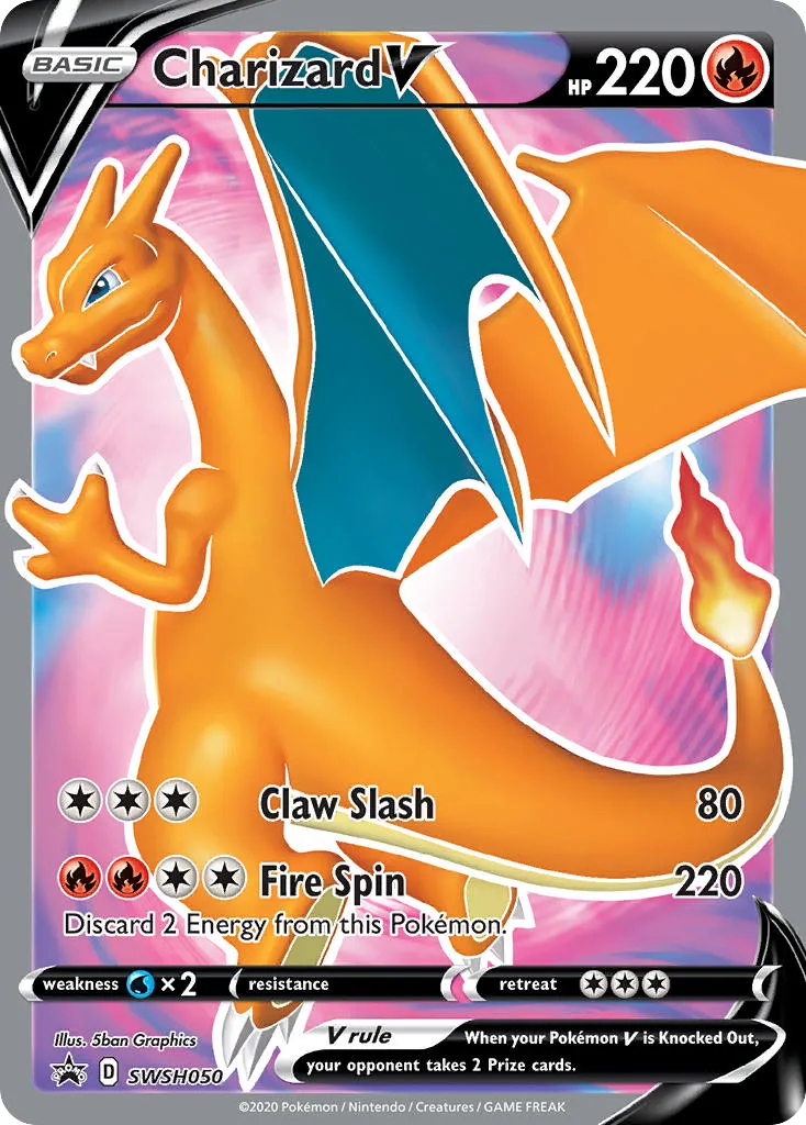 Charizard V #SWSH050, SWSH Black Star Promos Champion's Path Elite Trainer Box