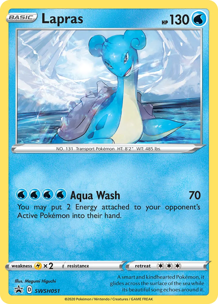 Lapras #SWSH051, SWSH Black Star Promos Champion's Path Special Pin Collection