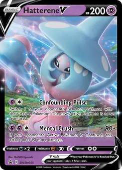 Hatterene V #SWSH055, Champion's Path Collection-Jumbo