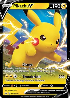 Pikachu V #SWSH061, Pikachu V Box
