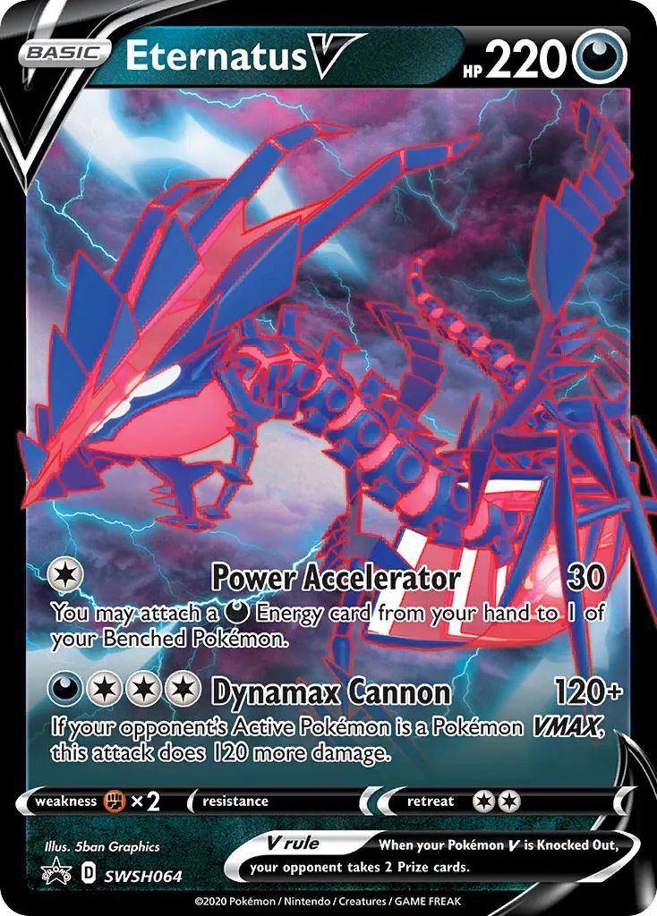 Eternatus V #SWSH064, SWSH Black Star Promos V Powers Tins