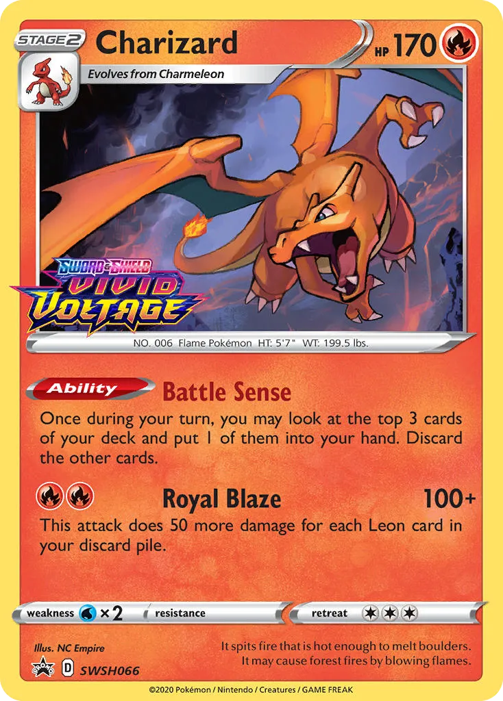 Charizard #SWSH066, SWSH Black Star Promos Prerelease