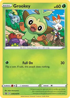 Grookey #SWSH070, Single Pack Blisters