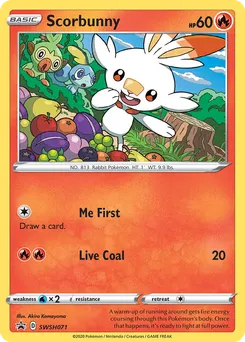 Scorbunny #SWSH071, Single Pack Blisters