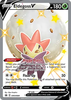 Eldegoss V #SWSH084, Shining Fates Tins-Jumbo