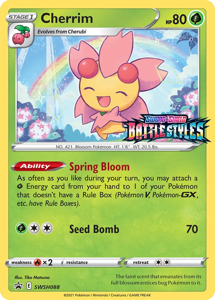 Cherrim #SWSH088, SWSH Black Star Promos Prerelease