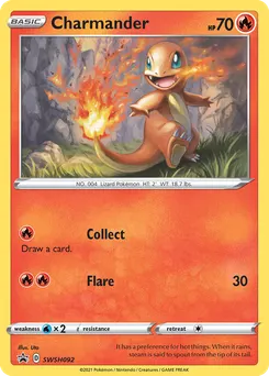 Charmander #SWSH092, Battle Styles Single Pack Blister