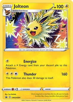 Jolteon #SWSH094, Battle Styles Three Pack Blisters