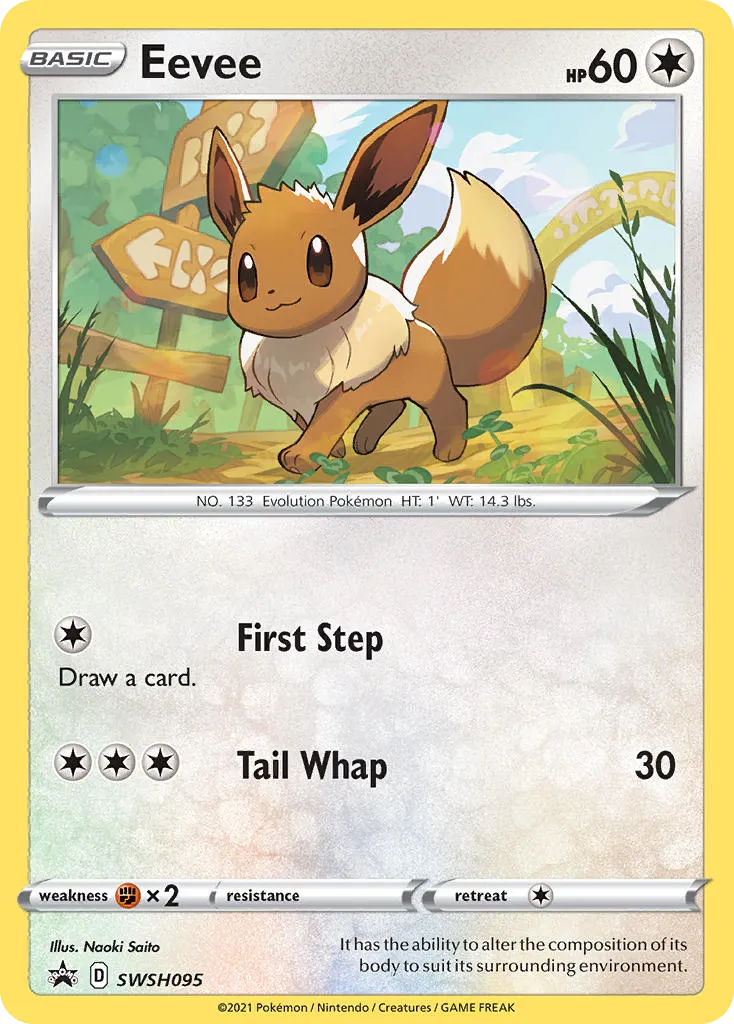 Eevee #SWSH095, SWSH Black Star Promos Battle Styles Three Pack Blisters
