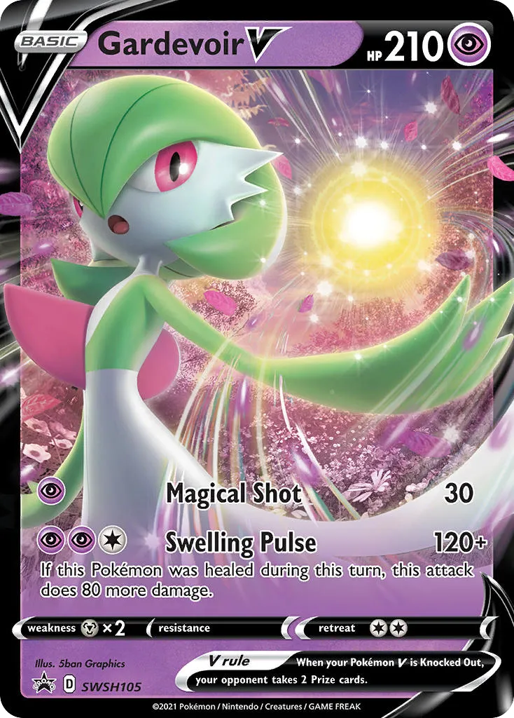 Gardevoir V #SWSH105, SWSH Black Star Promos Gardevoir V Battle Deck