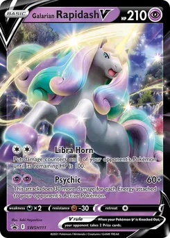 Galarian Rapidash V #SWSH111, Galarian Rapidash V Box-Jumbo