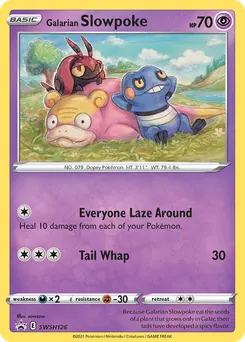 Galarian Slowpoke #SWSH126, Evolving Skies Single Pack Blisters