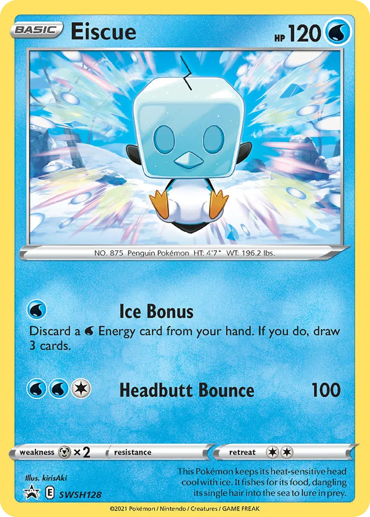 Eiscue #SWSH128, SWSH Black Star Promos Evolving Skies Three Pack Blisters