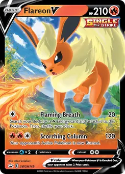 Flareon V #SWSH149, Eevee Evolutions Tins