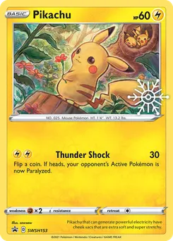 Pikachu #SWSH153, Holiday Calendar 2022