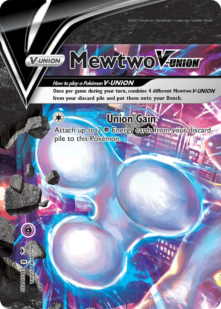 Mewtwo V-UNION #SWSH159, SWSH Black Star Promos Mewtwo V-Union Special Collection