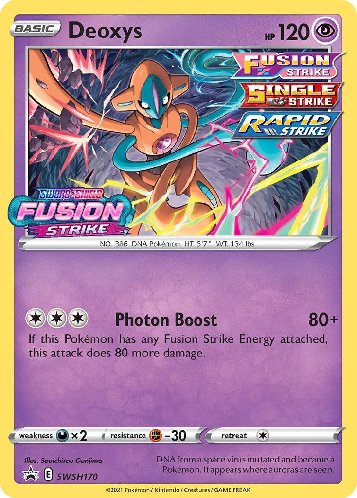 Deoxys #SWSH170, SWSH Black Star Promos Prerelease