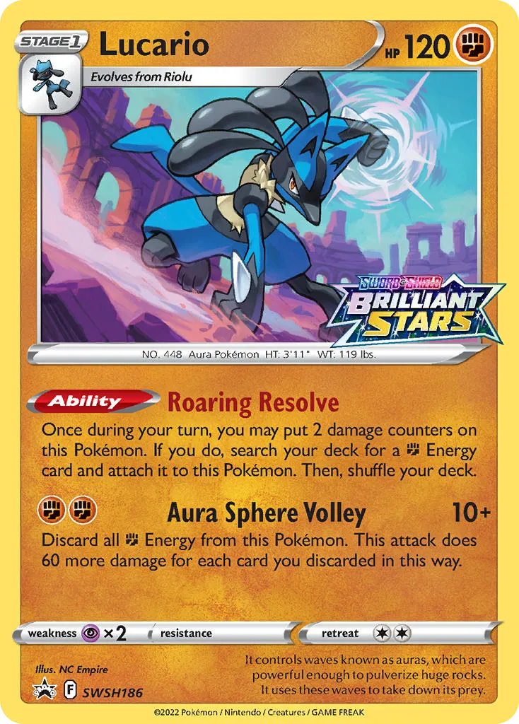 Lucario #SWSH186, SWSH Black Star Promos Prerelease
