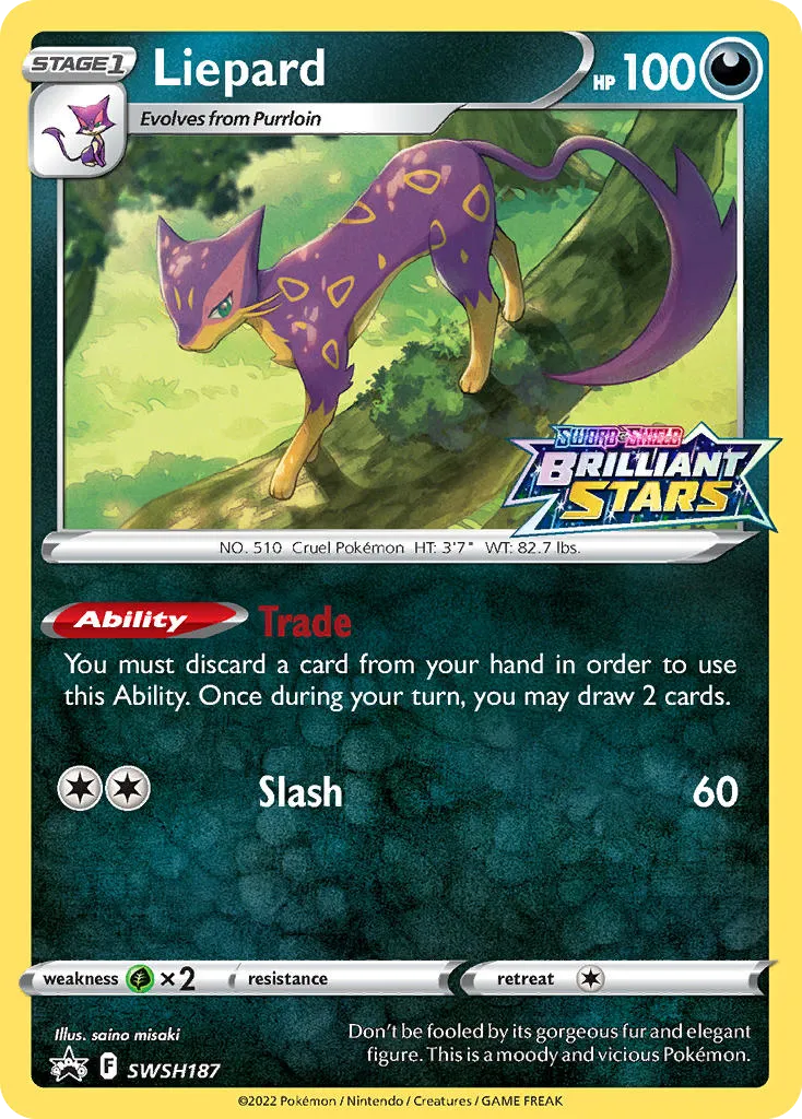 Liepard #SWSH187, SWSH Black Star Promos Prerelease